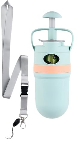 Generisch Pinzas para excrementos de perros, pinzas de agarre a prueba de fugas, con dispensador de bolsas, para razas de perros pequeñas, medianas y grandes, viajes, camping, entrenamiento, jardín