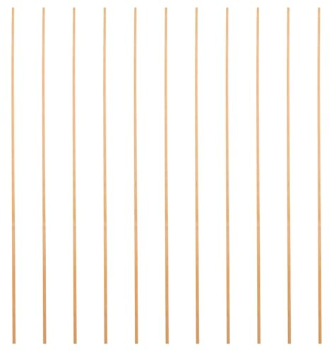ZUNOXAZ 10PCS Bamboo Craft Sticks for Kites - 6mmx60cmx2mm Thin Bamboo Strips - Kite Frame Support Rods - Weaving Materials for Craft Projects DIY Construction