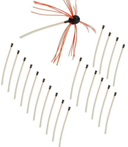 Confezione da 10 spazzole flessibili per canna fumaria da 43 cm, con setole in poliammide, per una pulizia efficiente del braciere e dell'asciugatrice, per migliorare la sicurezza e la ventilazione