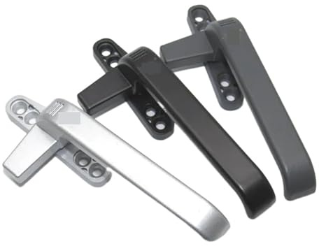 Window Handl, Aluminum Alloy Push Window Handle Model 50, Flat Open, Pack of 1, Multicolor, Left/Right(Dark Gray,Right)