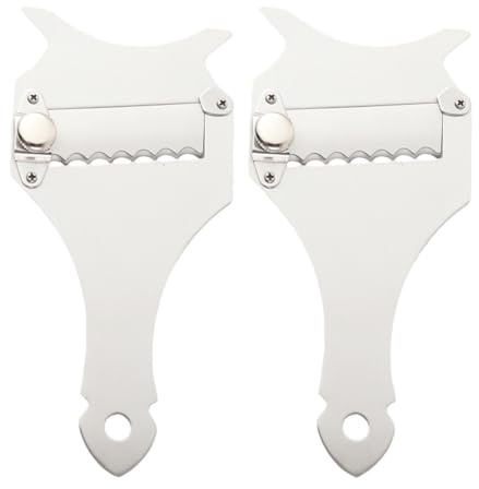 DRESSOOS Rasoio per Tartufi e Grattugia da Cucina in Acciaio Inossidabile 2 Pezzi, Affettatrice Pratica per Formaggi e Cioccolato, Utensile Professionale per Uso Quotidiano in Cucina