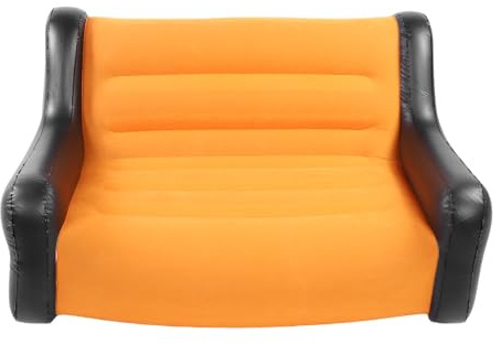 Divano Gonfiabile Gonfiabile Comodo Divano Floccato in PVC a 2 Posti per Uso Interno Ed Esterno 110x96x75 Cm
