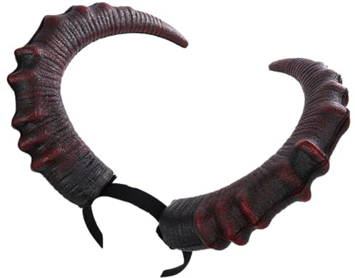 Novelty Devil Horn Headdress for Halloween Carnival Costume Party | Lightweight PU Material, Comfortable Fit, Unique Appearance, Practical Accessory for Festival Events