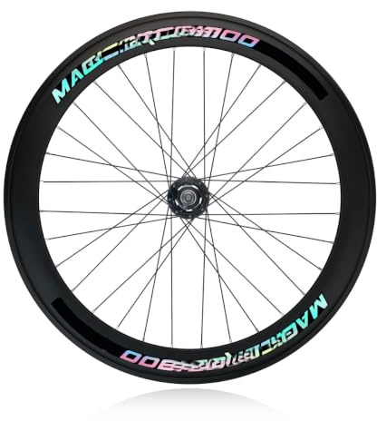 700c Fixie Löphjulssats 40mm/60mm Aluminiumfälg Enkel Hastighet Racing Track Bike Fram- Och Bakhjul 100/120mm V-broms Nav(Front,60mm)