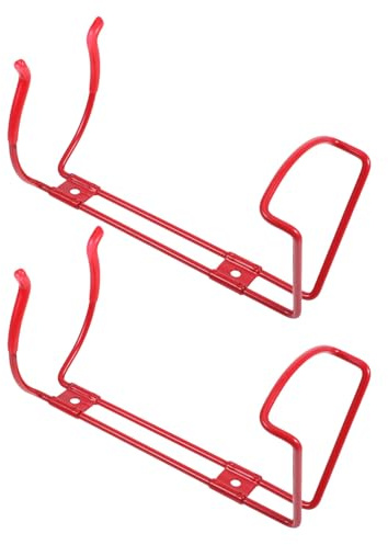 Generic Wall Fire Extinguisher Brackets 2pcs Iron Heavy Duty Holders with Wear Resistant Feature for Office and Home Use