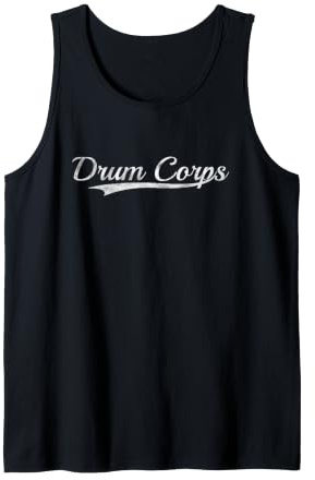 Drum Corps Vintage Inspired Varsity Style Throwback Débardeur