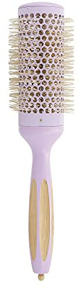TB TOOLS FOR BEAUTY T4B ILU BambooM Bambus Rund Styling Haarbürste für Mittellange und Lange Haare mit abnehmbaren Spitzen Keramikbeschichtung & Nylon Borsten Pastellfarbe 43 mm, x, 1 stück