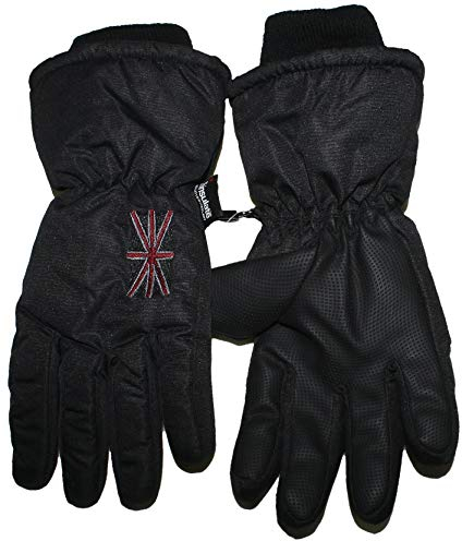 Bruno Barthel Schlicht Schwarze Skihandschuhe/Fingerhandschuhe gefüttert, mit textiler Stulpe von MAXIMO (6)