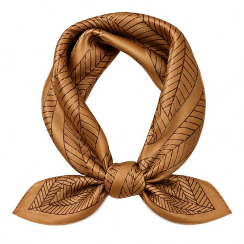 MAIRY Womens Scarf Elegant Satin Lightweight Square 70cm Satin Neckerchief Handkerchief Fashion Hijab Paisley Scarves Ladies Hair Accessories Girls Bandana,70052