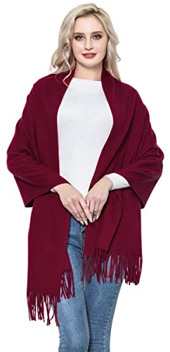 vimate Pashmina Wool Schal und Tuch, Damen Superweiche Wool Pashmina Schal Wrap für Abendkleider