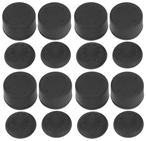 Vomeko Juego de 4 joysticks de silicona, fundas de agarre para mandos de PS4/PS5, agarres antideslizantes para el pulgar, fundas de silicona suave, compatibles con gamepads PlayStation 4/5.