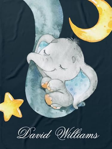 Dvnoua Personalisierte Babydecke mit Namen Datum oder Wunschtext Flauschige Baby Decke Kinderdecke Personalisierte Baby Neugeborenen Geschenk Namensdecke Babygeschenk Babydecke für Mädchen und Junge