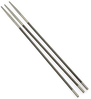 Feilen-Set, Metallfeilen-Set, 3-teilig, 4,0/4,8/5,5 mm Schaft, runder Kohlenstoffstahl, for Schärfen von Kettensägen, Kettenfeilen, Schärfgerät for Holzbearbeitung, robuste Feile for Kettensägen (Farb