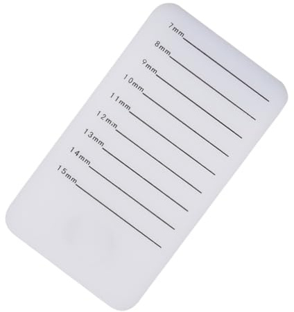 Tabla de Pestañas de Acrílico Transparente Escala para Extensiones