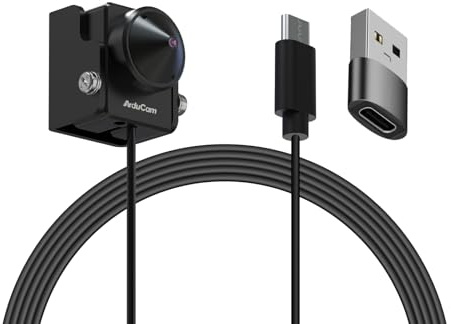 Arducam 2MP Webcam, Low Light USB Camera with Holder, USB Webcam for PC, Laptop, Smartphone, Supports Windows XP/7/8/10, Linux, Mac OS
