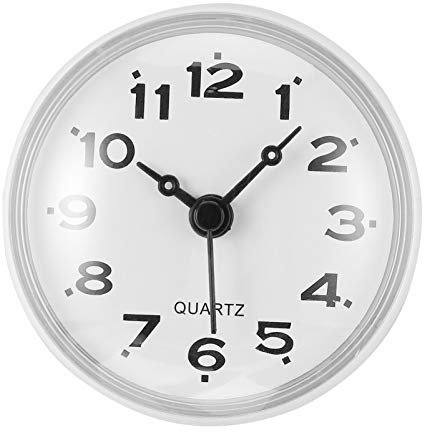 Amosfun wasserdichte Badezimmer-wanduhr Mit Saugnapf Geräuschlos Anti-beschlagen Uhr Für Bad Dusche Küche Feuchtigkeitsresistent Und Leicht Zu Befestigen