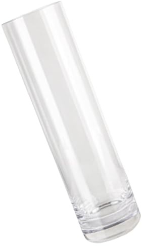 Vaso in acrilico, alto 40,6 cm, trasparente, infrangibile, in plastica, per soggiorno, centrotavola, composizione floreale, decorazione per matrimoni