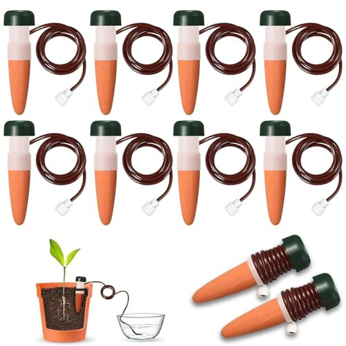 10 Stück Wasserspender für Zimmerpflanzen,Classic Bewässerungssystem,Automatische Bewässerung Zimmerpflanzen,Bewässerungssystem Balkon,Selbstbewässerung Bewässerungssystem,Pflanzenbewässerung
