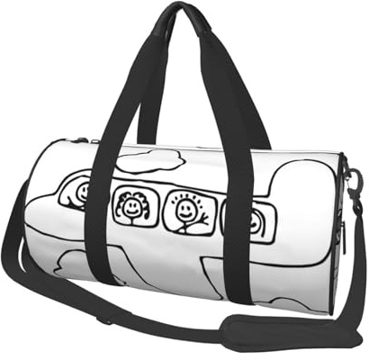 Runde Seesack aus Segeltuch mit fliegendem Druck, wasserdicht und reißfest. Faltbare Wochenend-Reisetasche