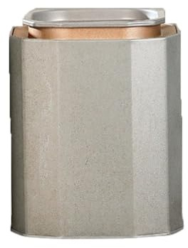Metal Airtight Boxes, Small Tea Cans, Kitchen Food Storage Tin,Empty Tinplate Box Tinplate Jar Containers(White)