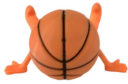 BELOWSYALER Divertente statuetta articolata da basket seduto, da scrivania, decorativa, per gli appassionati di basket, accessorio da tavolo da ufficio