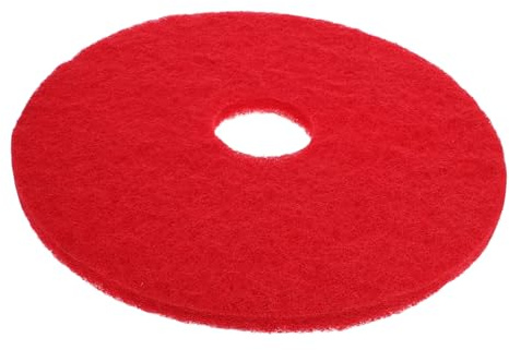 PAMINGONO 17-inch Red Floor Cleaning Pad for Floor Machine Supply Replaceable round Polishing and Scrubbing Mat Commercial Machine Cleaning and Maintenance Accessory