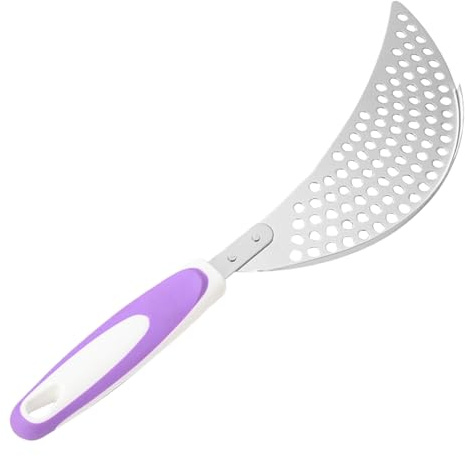 Schiumarola per cucinare – Cucchiaio per pasta in acciaio, lavabile in lavastoviglie, scolapiatti per cucinare, friggere, cucina, ristorante, dormitorio, hotel, appartamento