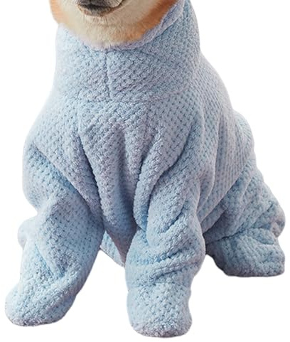 Rukjmqi Saugfähiger Hundemantel, schnell trocknend, saugfähiges -Badetuch, Plüsch-Do-g-Handtücher, Bademantel mit Beinen, Hunde-Bademantel, Handtuch, vollständig umwickeltes Design, weicher