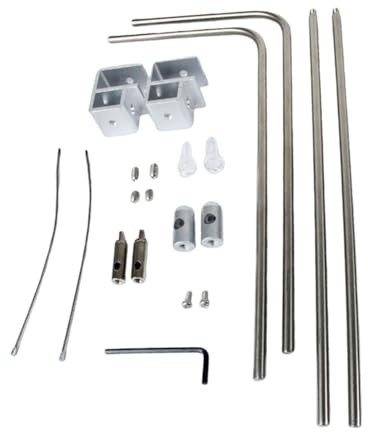 Nuatc Telaio Montaggio per Lampada Acquari Universali Installazione Semplice Durata in Alluminio Supporto Leggero Staffe Illuminazione Impermeabili
