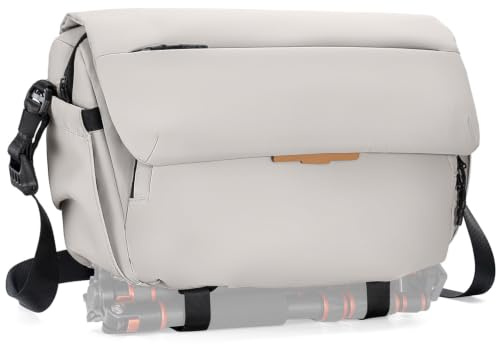 K&F CONCEPT Sling 15L para cámara con Compartimento para portátil | Repelente al agua. Solapa magnética y acceso rápido. Correa ajustable. Compatible con Canon/Sony/Nikon/DSLR/mirrorless. BS18