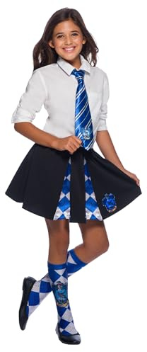 RUBIE'S Harry Potter Officiel - Cravate Serdaigle - Accessoire Pour Déguisement Enfant - Taille Unique - 6 ans et Plus - Pour, Carnaval - Idée Cadeau de