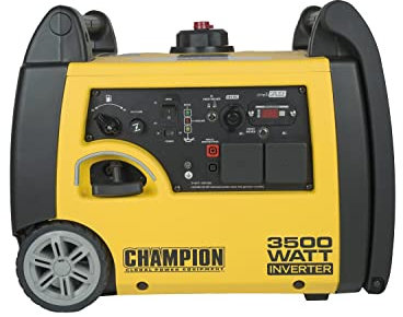 Champion Power Equipment 73001i-E 3500 Watt Petrol Portable Inverter Generator - 192cc Engine - 6L Tank - Recoil Start, True Sine Wave, Ultra Quiet
