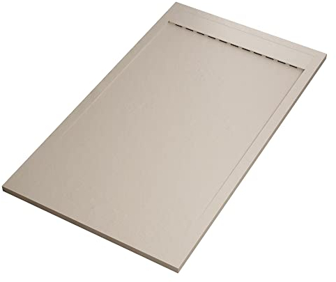 OLIMPO DOCCE - Piatto doccia in marmoresina Crema effetto pietra cemento PRESTIGE - 90x160