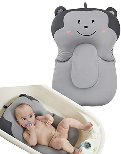 Bebé Bañera Almohada, KEEZSHOP Recién Nacido Bebé Antideslizante Baño Cojín Recién Nacido Baño Apoyo Seguridad Cojín De Asiento para 0-6 Mes