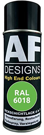 4 in 1 RAL 6018 Gelbgrün Dickschichtlack Lack Spray Spraydose
