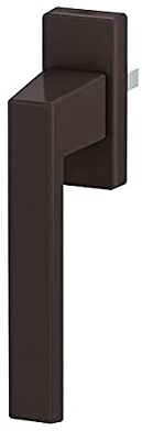 Design Aluminium Fenstergriff Tallinn, Farbe:Braun RAL 8019 (matt), Stiftlänge:40mm