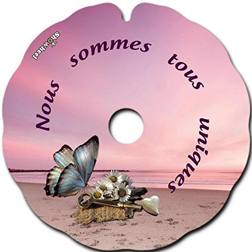 Flasque: Protège-Rayons Fauteuil Roulant (Paire) pour Main Courante de 52,51 à 53,50 cm de Diam. Extérieur, Fixation Ronde - Uniques