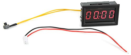 Reloj de Coche Electrónico YB27T LED Luminoso Digital Coche Reloj Reloj Decoración ABS Accesorio Automático(rojo)