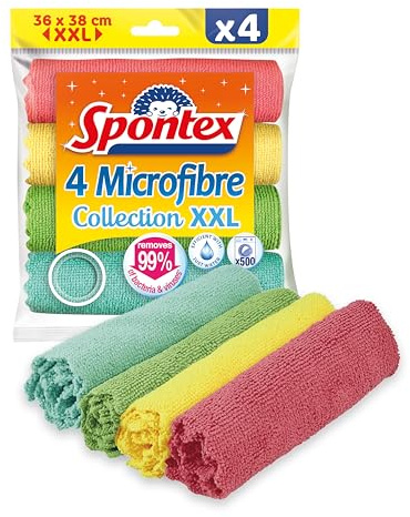 Spontex MF Collection 2+1 Mikrofasertuch, Mehrfarbig, 3 Stück (1 Stück)