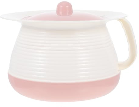 DOITOOL Portable Chamber Pot with Lid Small Spittoon for Elderly Kids Covered Night Urinal Home Hospital Use 8.27X7.28X5.51In