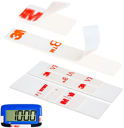 Ersatz Klebepads Set, 2 Sets, kompatibel mit Needit Park Micro elektronische Parkscheibe, doppelseitiger Spezialkleber für Windschutzscheibe, Kleber Pads Parkuhr, Klebesticker Glas Kit Parking Disc