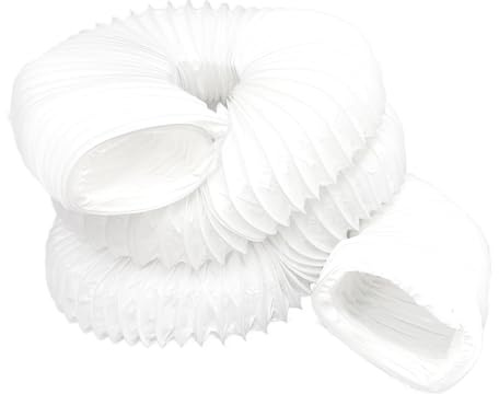 H&C VENT PVC Schlauch für Trockner, Klimageräte & Lüftungssysteme - Trocknerschlauch, Absaugschlauch & Abluftschlauch für Klimaanlage & Dunstabzugshaube - Klima Warmluftschlauch (110 x 55 mm - 6M)