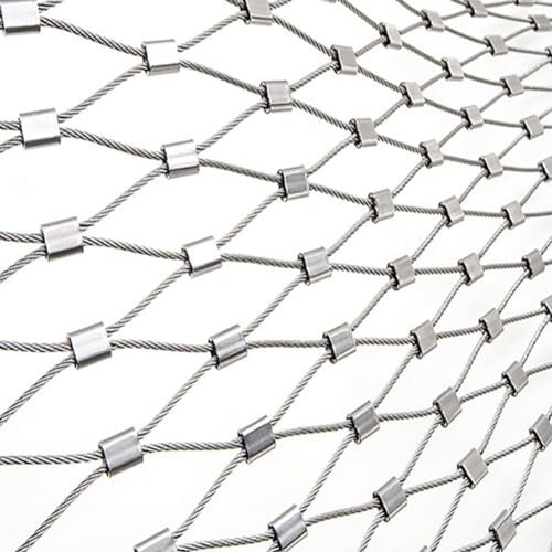 pujindu Anpassbar Gartennetz Aus Edelstahl, Flexibler Schutzzaun Für Geflügel, Diebstahlschutznetz Für Tierkäfig/Treppe/Garten(20cm)