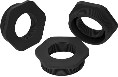 Kalitec G6503210 Riduzione M50/M32 Plastica Nero I Riduttore Passacavo esagonale I M32 Filettatura interna I M50 Filettatura esterna I IP68