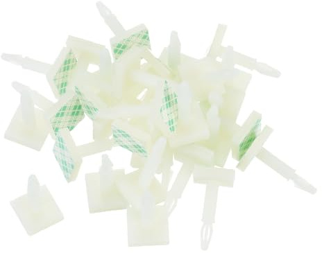 QUARKZMAN 55 Stk. Selbstklebende PCB-Abstandshalter, Klebrige Nylon-Isolierabstandshalter für Leiterplatten, Unterstützungshöhe 0,62, Passend 3mm bis 3,2mm, Weiß