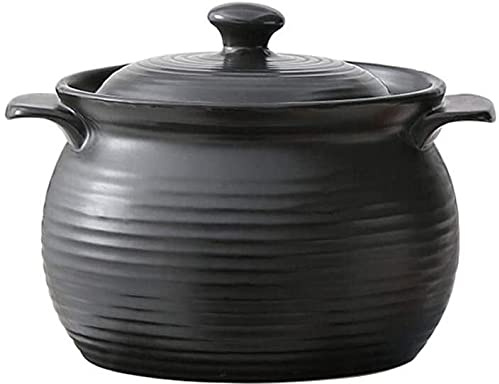 Pentola di terracotta for cucinare e servire con coperchio, for cucinare pentole di terracotta(4L)