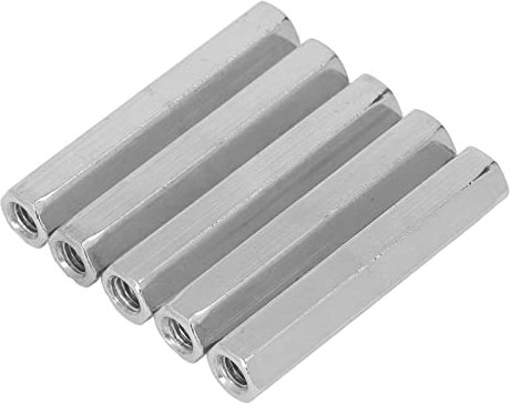 5 Stück Sechskant-Überwurfmutter M8 X 1,25, 75 Mm Länge, Sechskant-Verbindungsmuttern aus Edelstahl 304 für Bolzenbolzen-Maschinenschrauben