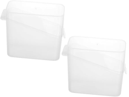 OFFSCH 2piezas Recipientes Para Guardar Queso y Unidades Transparentes Perfectos Frigorífico Prácticos y Elegantes