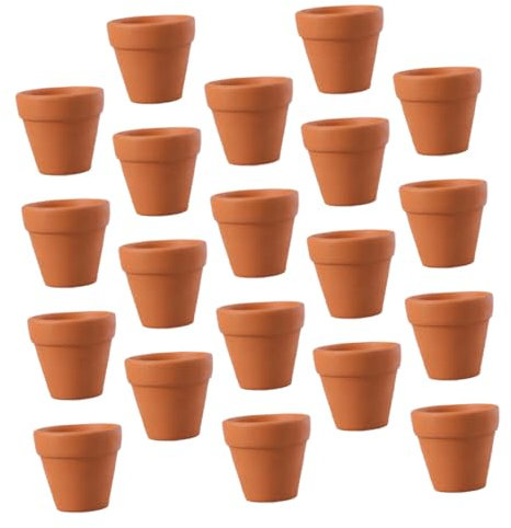 Alipis 20 Piezas Macetas de Cerámica Mini Macetas para Plantas Pequeñas para Suculentas para Oficina de Escritorio
