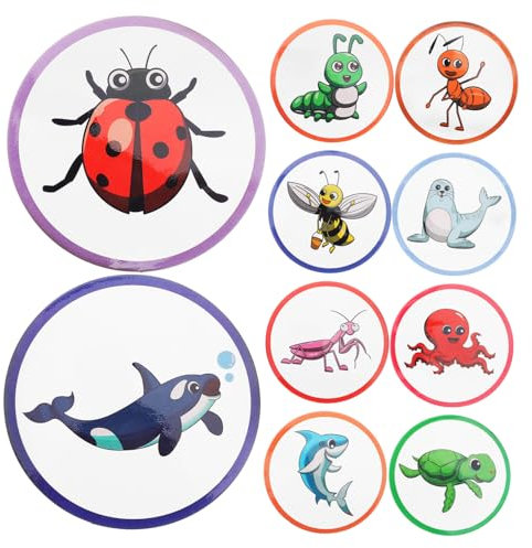 BCOATH 10pcs Potty Training Stickers Color Changing Cartoon Fun Adhesive PVC Material Adorable Design for Kids Children Toilet Seat Potty Training at Home